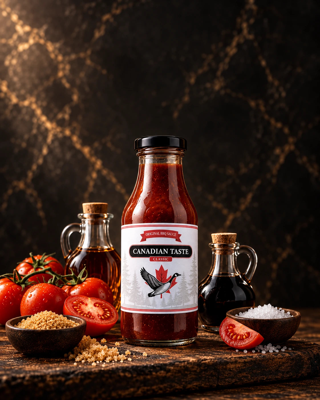 Canadian Taste Classic BBQ Sauce mit kräftiger Tomate und Ahornsirup