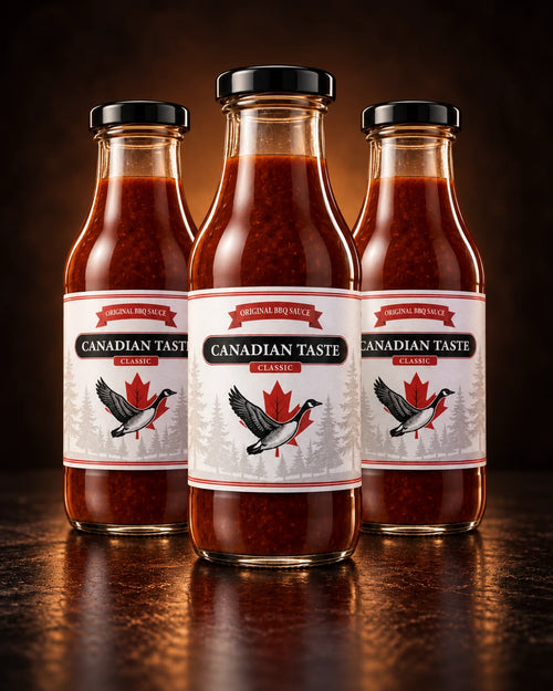 Drei Flaschen Canadian Taste Classic BBQ Sauce im 3er-Pack